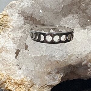 Sterling Silver Moon Phases Ring
